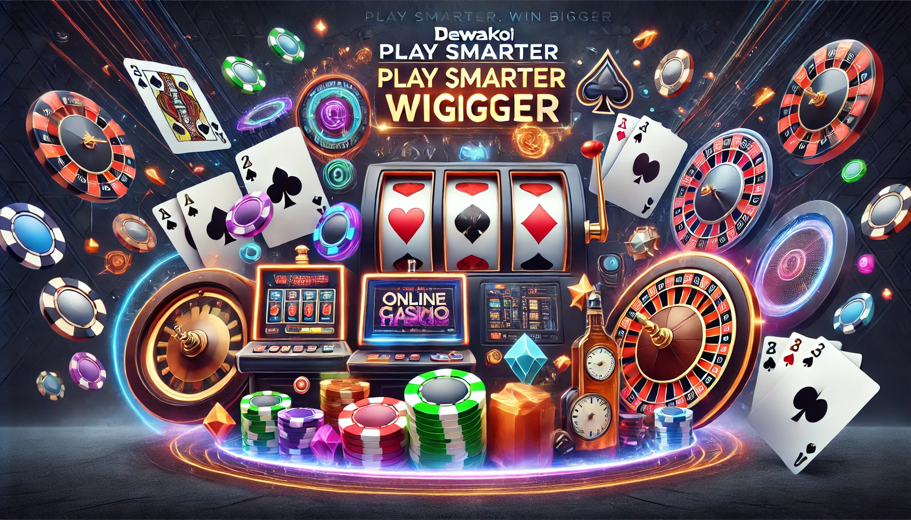 DALL·E 2025-04-18 14.54.30 - A bold and professional featured image for an article about online casino game hacks. The design should feature dynamic elements like slot machines, p